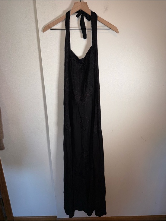 HolyClothing Dresses & Skirts - HOLYCLOTHING embroidered fairy goth halter full length witchy cotton maxi dress